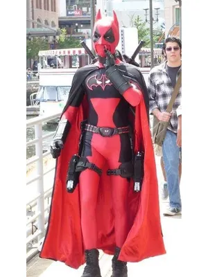 Halloween Batman and Deadpool Costumes Superhero Zentai Catsuit Skinsuit Second-skin Costume
