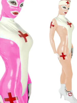 Nun Skinsuit Wetlook Unitard PVC Jumpsuits Color Matching Womens Catsuit Zentai Second-skin Clothing