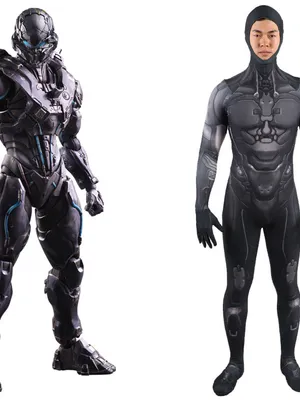 Supply Second Skin the New Version of the Game Halo Cos Halo Game Cosplay Zentai Costume Jumpsuit