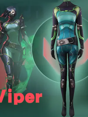 Supply Second Skin Valorant Viper Cosplay Zentai Costume Female Game Set Cosplay Zentai Jumpsuit