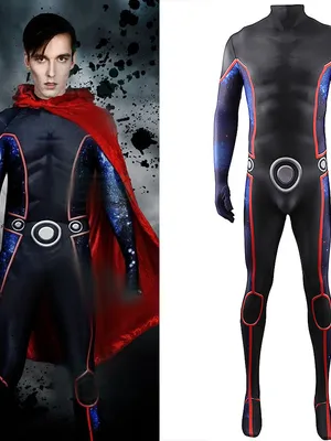 Second Skin Comic Book Hero Ujutsu Costume Wiccan William Billy Cosplay Zentai Halloween Costume