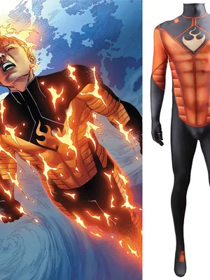 Supply Second Skin Hero Thunderfire Human Torch Zentai Bodysuit