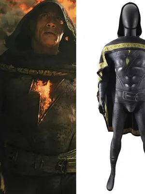 Supply Second Skin Movie Black Adam Cosplay Zentai Film and Television Costume Clothing One-piece Tights