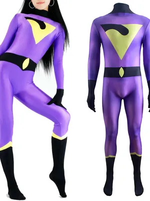Supply Zentai Second Skin DC Comics Wonder Twins Jayna Superhero Costum Tights
