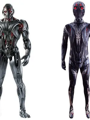 Supply Second Skin Ultron Cosplay Zentai Costume Stage Costumes Halloween Cosplay Zentai Costumes Cosplay Zentai Costumes