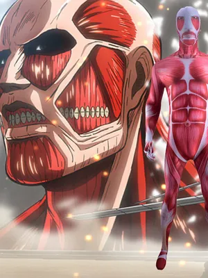 Supply Second Skin Attack on Titan Cosplay Zentai Costume