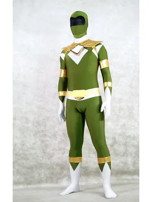 Supply Army Green Superhero Costume Power Ranger Cosplay Zentai Suits Second Skin Catsuit Skinsuit