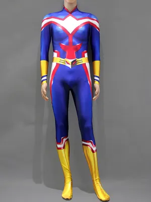Halloween 3D Printed My Hero Academia Costumes Female Shade All Might Superhero Catsuit Skinsuit Second Skin Zentai Suit