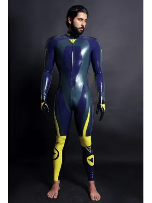 Supply Men Racing Suit Latex Catsuit Second-skin Clothing Handmade