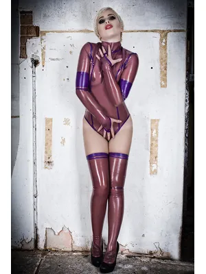 Supply Second Skin Midnight Bodysuit Transparent Latex Suit